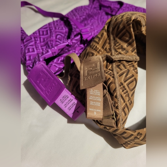 Fendi x Skims purple and nude bralette size Small - Picture 4 of 4